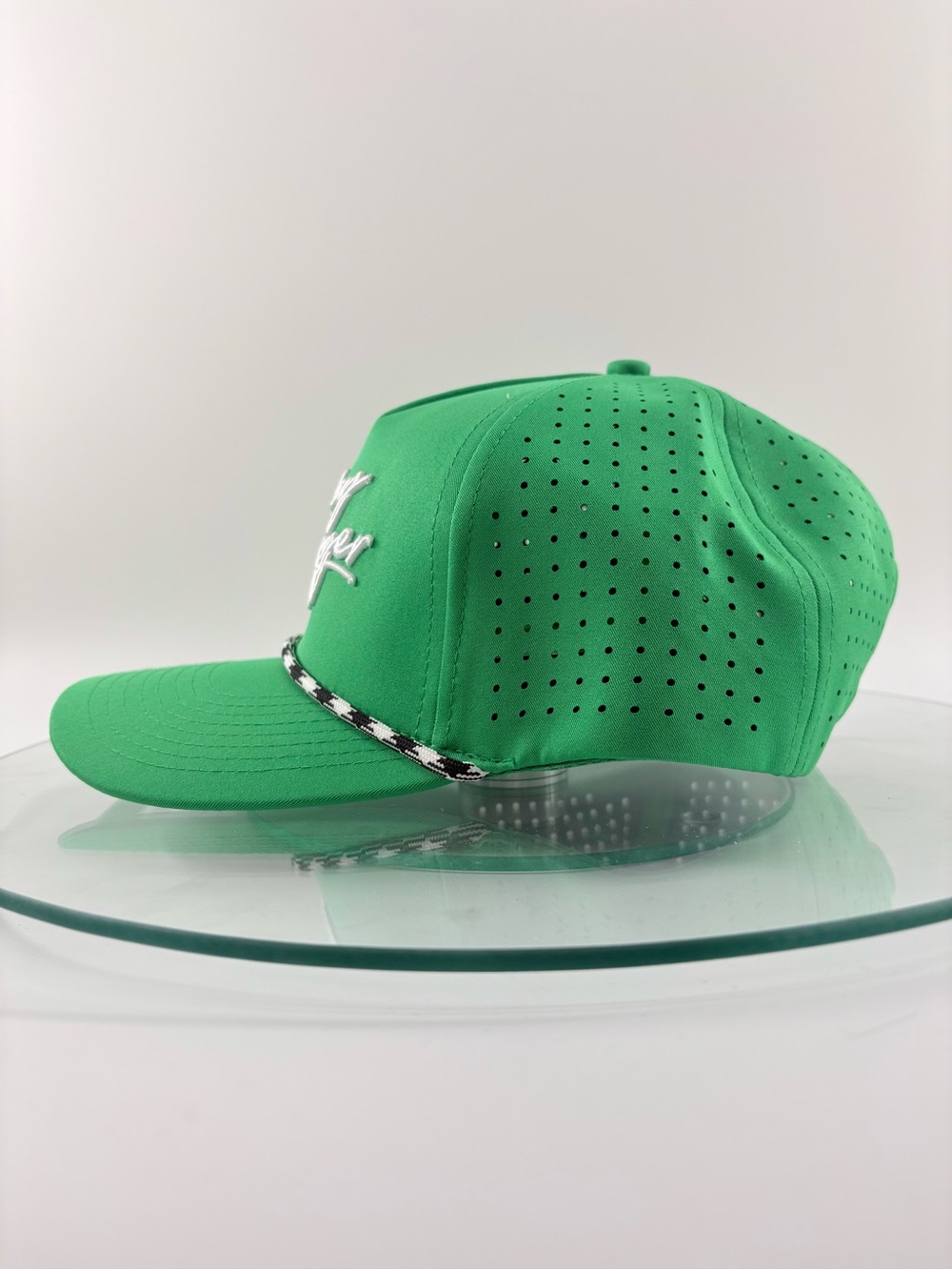 Sunday Swagger Snapback Rope Hat Limelight Green Performance Golf Embroidered - Picture 5 of 8